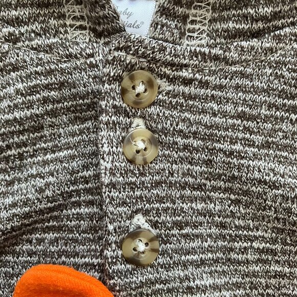 Baby Essentials 12M Turkey Holiday Hoodie | GUC Fall Thanksgiving - Picture 4 of 15